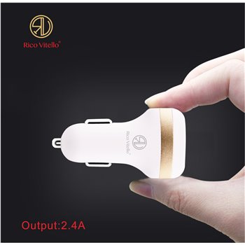 Rico Vitello fast Car Charger 2.4A with lightning USB cable