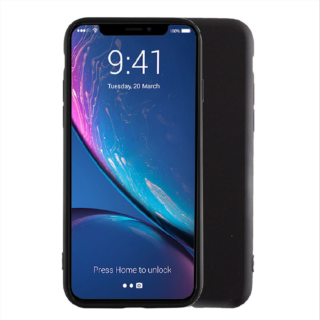 Apple iPhone 12 (Pro) silicone Black Back Cover - TPU