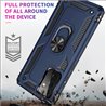 Samsung Galaxy A72 hard tpu Blue Back Cover - Solid ring