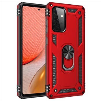 Samsung Galaxy A72 hard tpu Red Back Cover - Solid ring