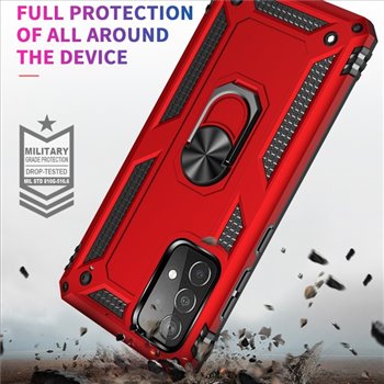 Samsung Galaxy A52 hard tpu Red Back Cover - Solid ring