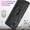 Samsung Galaxy A12 hard tpu Black Back Cover - Solid ring