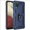 Samsung Galaxy A12 hard tpu Blue Back Cover - Solid ring