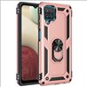 Samsung Galaxy A12 hard tpu Rose Gold Back Cover - Solid ring