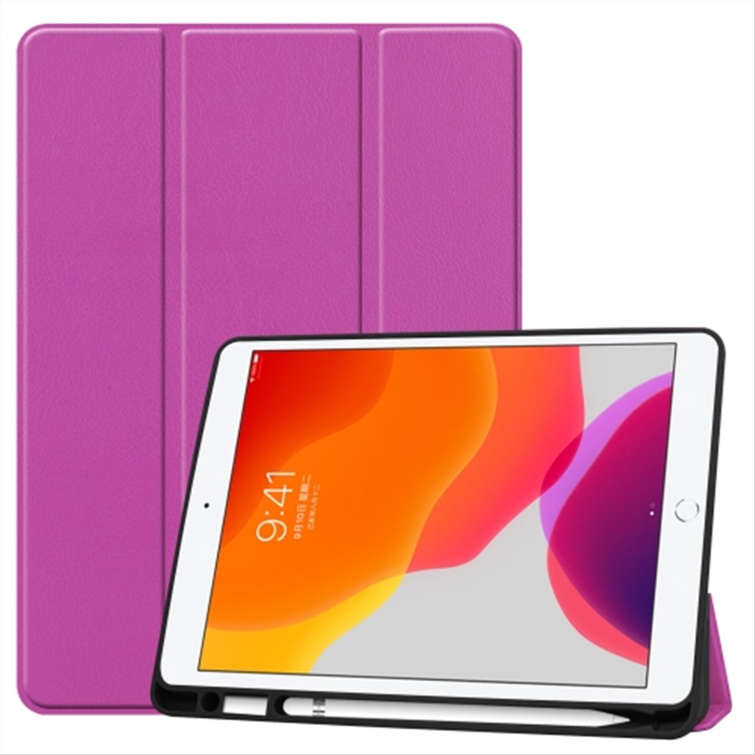 Apple iPad 2/3/4 Purple Magnitic Book case 