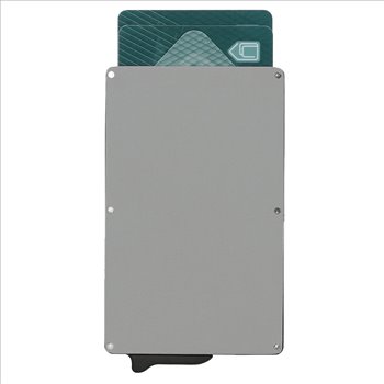Safety wallet metal card holder Silver