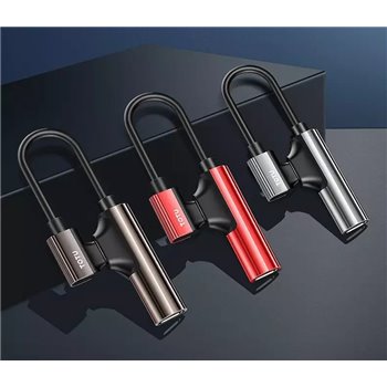 Lightning naar audiojack en oplader 2 in 1