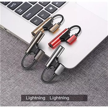 Lightning to audio jack and charger 2 in 1
