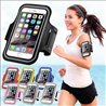 Universal 6.7 inch sports bracelet for mobile phone with Tranparent front - Green