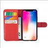 Apple iPhone X/XS Leatherette Red Book Case Smartphone Case - L