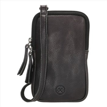 Universal Genuine Leather Belt Bag with space for credit cards and (can be used as a shoulder stra) Black