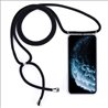 Apple iPhone 12 pro max silicone Doorzichtig Anti shock Back cover met koord Telefoonhoesje