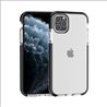 Apple iPhone 11 pro max silicone rand zwart doorzichtig back cover Telefoonhoesje