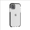 Apple iPhone 11 pro silicone rand zwart doorzichtig back cover Telefoonhoesje