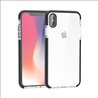 Apple iPhone XS max silicone side black transparent Back Cover Smartphone Case