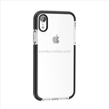 Apple iPhone XR silicone side black transparent Back Cover Smartphone Case