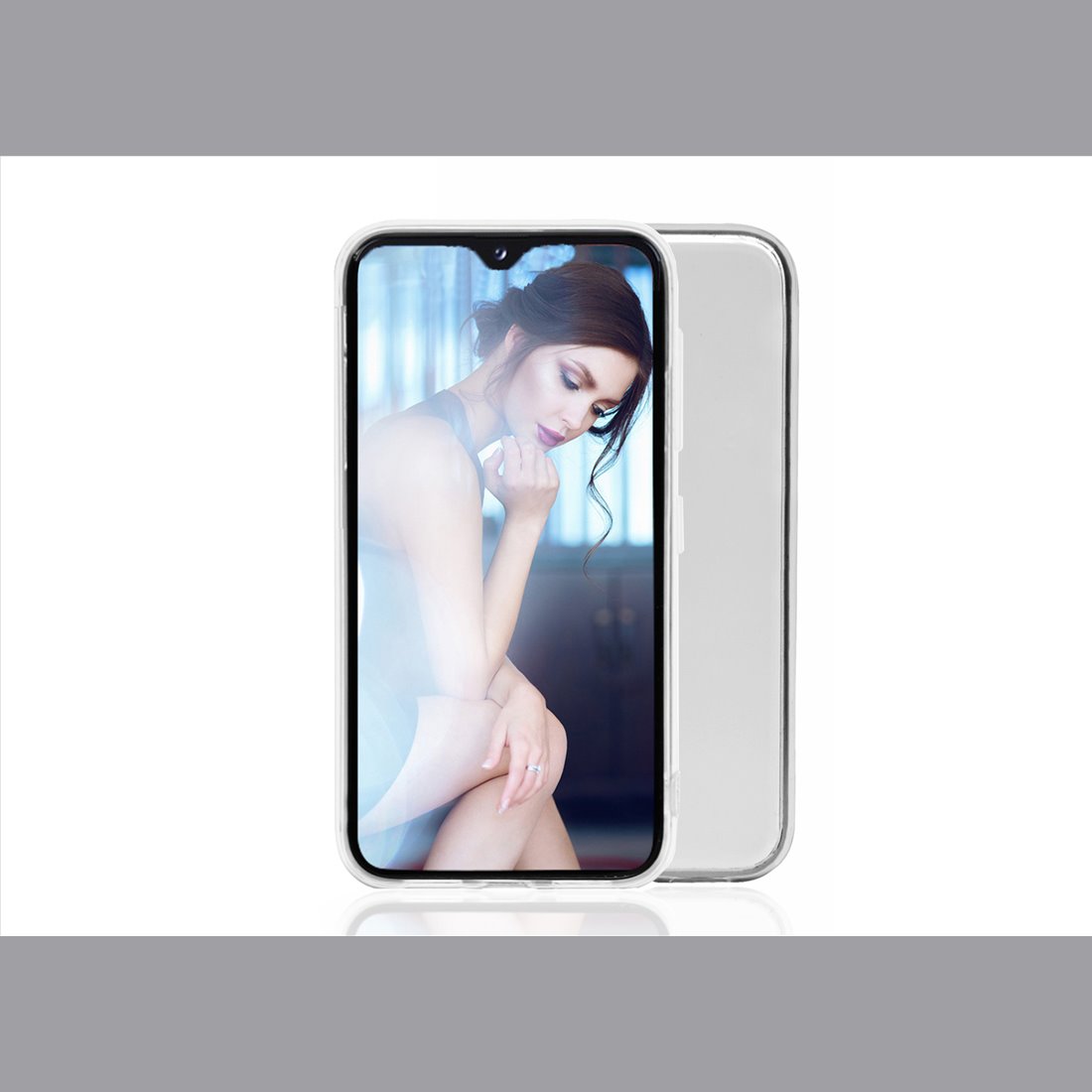 Samsung Galaxy A20S silicone Transparent Back Cover Smartphone Case