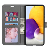 Samsung Galaxy S22 Ultra Leatherette Grijs Book Case 